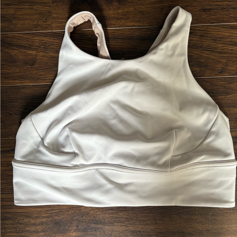 Lululemon white sports bra